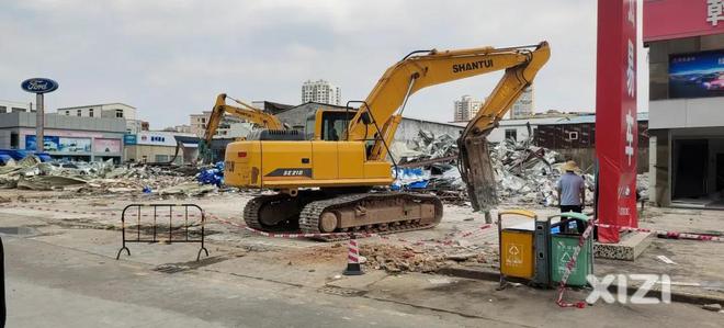 惠州河南岸汽車大市場拆除，未來將建設公園與停車場
